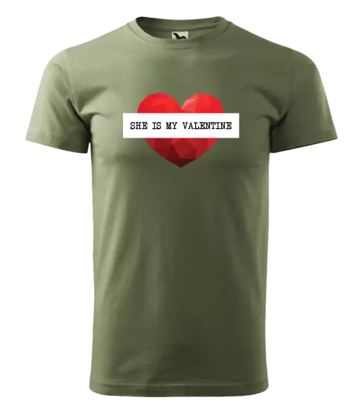 Pánske tričko She is my Valentine