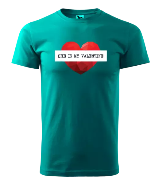 Pánske tričko She is my Valentine