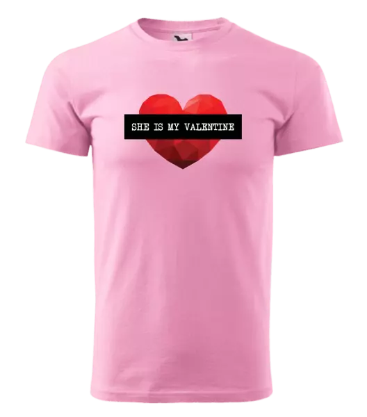 Pánske tričko She is my Valentine