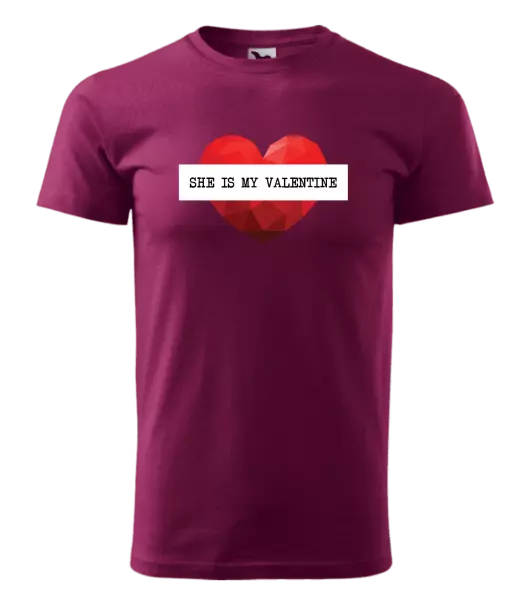 Pánske tričko She is my Valentine