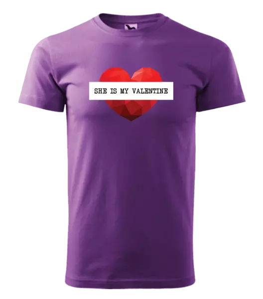 Pánske tričko She is my Valentine