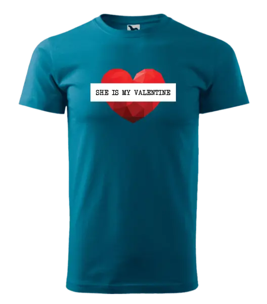 Pánske tričko She is my Valentine