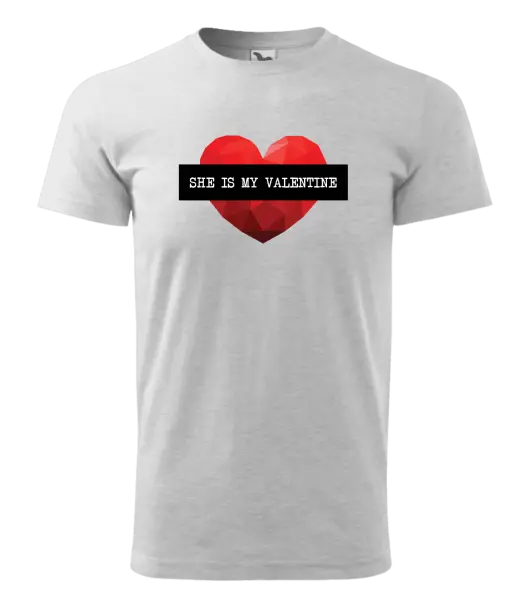 Pánske tričko She is my Valentine