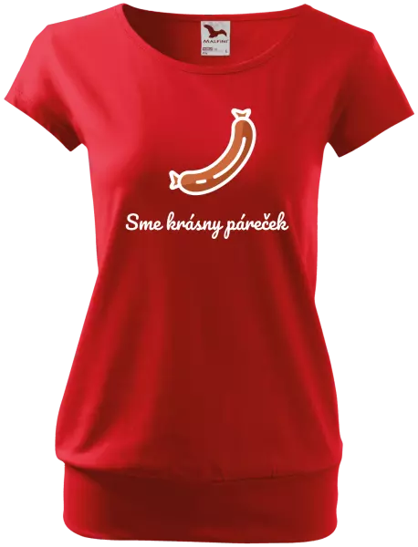 Dámske tričko Sme krásny páreček - ona