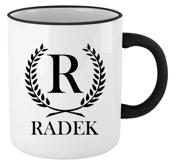 Hrnek Monogram - lístečky