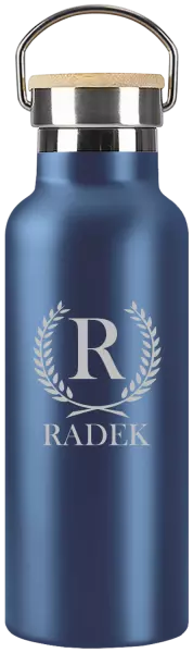 Termofľaška Monogram - lístočky