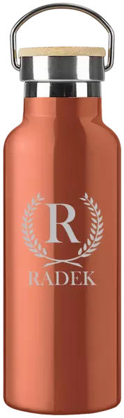 Termofľaška Monogram - lístočky