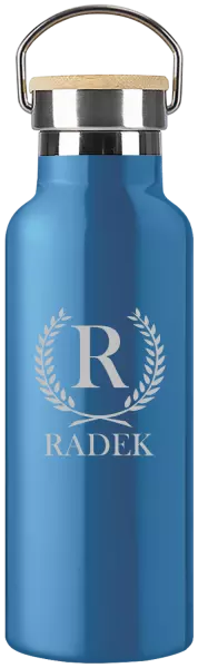 Termofľaška Monogram - lístočky