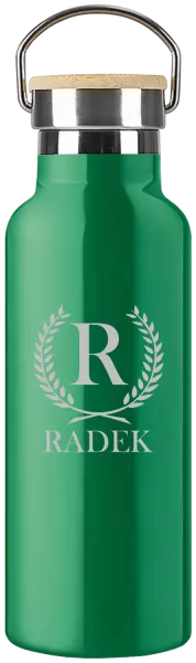 Termofľaška Monogram - lístočky