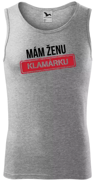 Pánske tielko Mám ženu klamárku