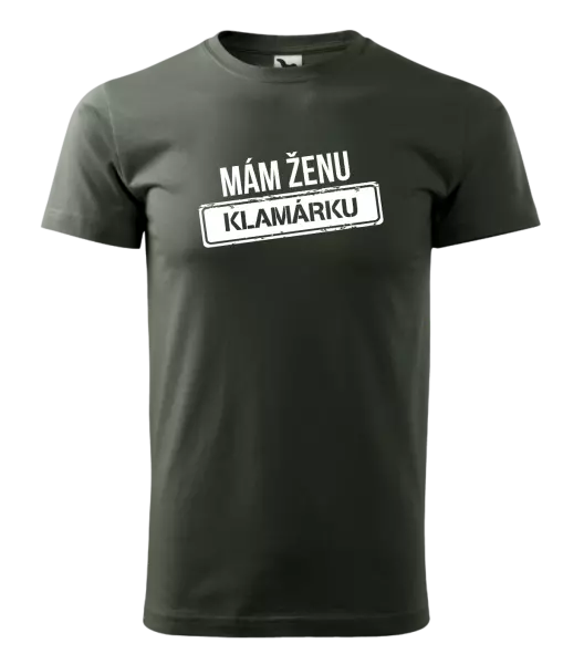 Pánske tričko Mám ženu klamárku