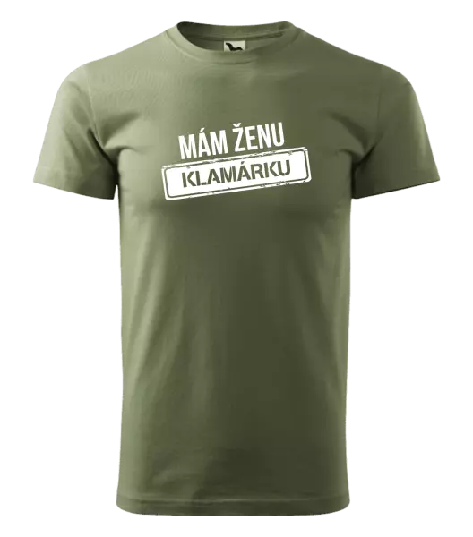 Pánske tričko Mám ženu klamárku