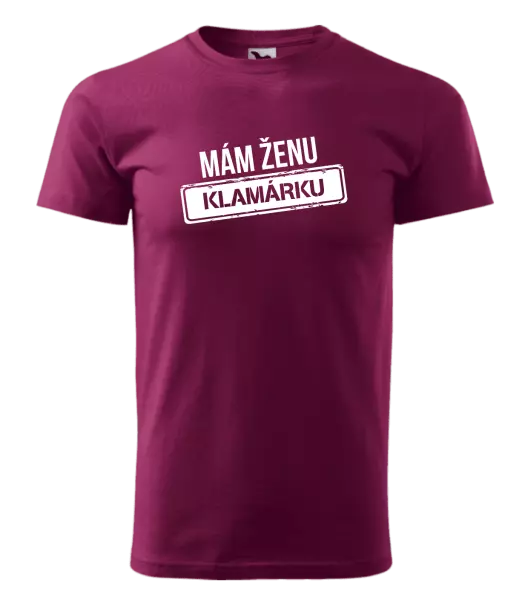 Pánske tričko Mám ženu klamárku