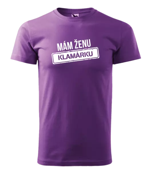 Pánske tričko Mám ženu klamárku