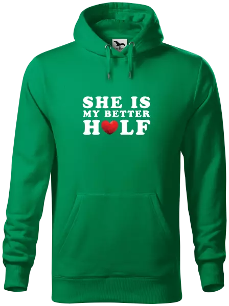 Pánska mikina She is my better half - kopie