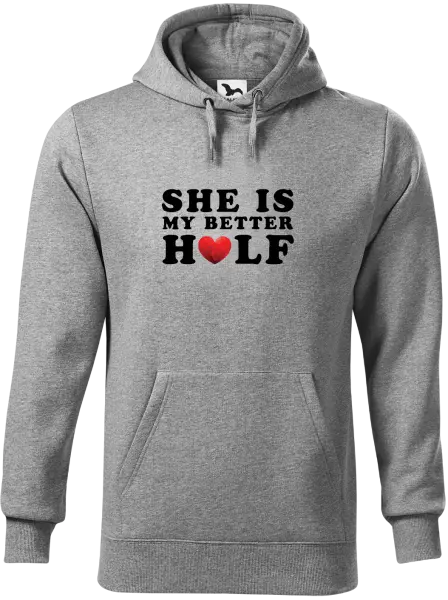 Pánska mikina She is my better half - kopie