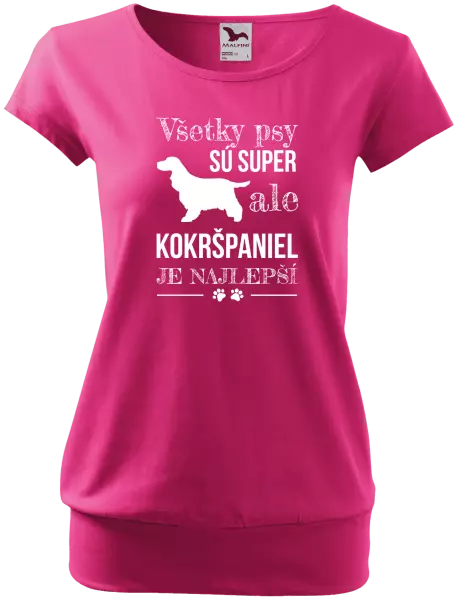 Dámske tričko Kokršpaniel je nejlepší