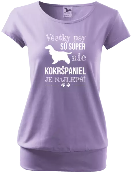 Dámske tričko Kokršpaniel je nejlepší