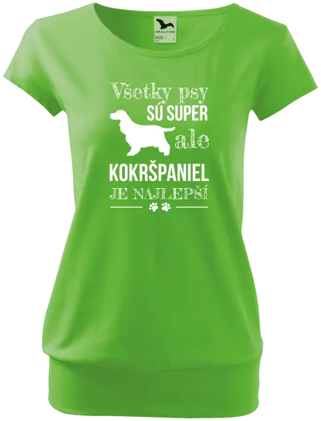 Dámske tričko Kokršpaniel je nejlepší