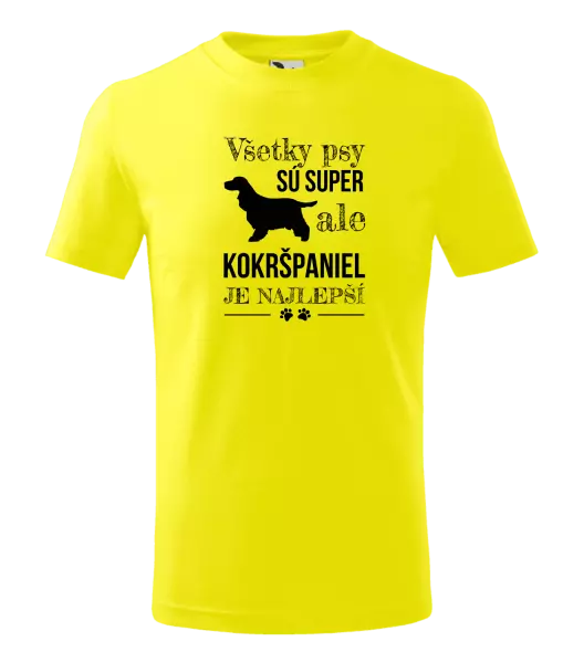 Detské tričko Kokršpaniel je nejlepší