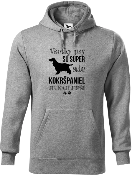 Pánska mikina Kokršpaniel je nejlepší
