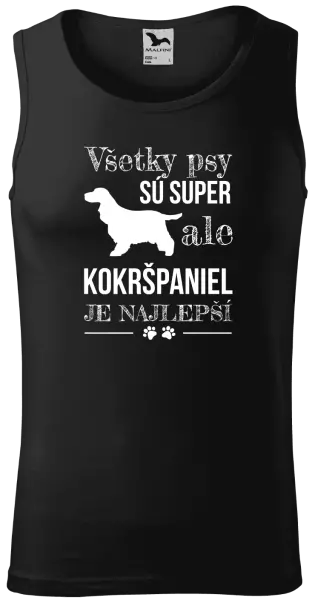 Pánske tielko Kokršpaniel je nejlepší