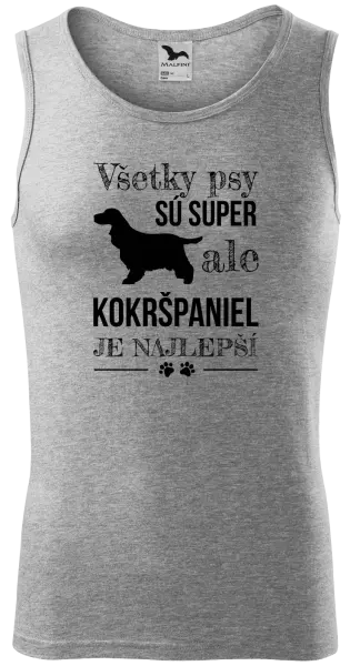 Pánske tielko Kokršpaniel je nejlepší