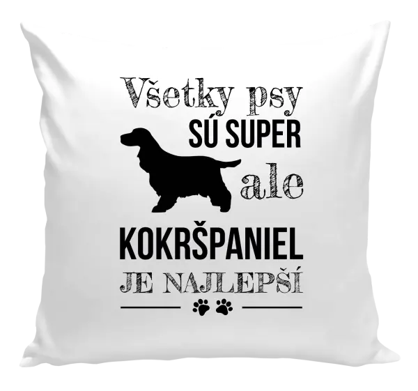 Vankúš Kokršpaniel je nejlepší