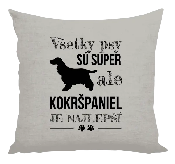 Vankúš Kokršpaniel je nejlepší