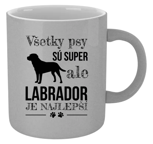 Hrnček metalický Labrador je nejlepší - kopie