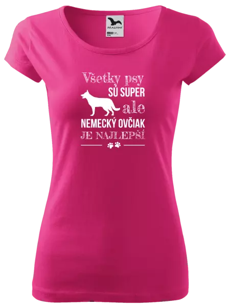 Dámske tričko Německý ovčák je nejlepší - kopie