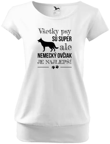 Dámske tričko Německý ovčák je nejlepší - kopie
