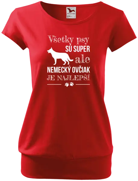 Dámske tričko Německý ovčák je nejlepší - kopie