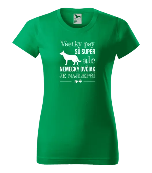 Dámske tričko Německý ovčák je nejlepší - kopie