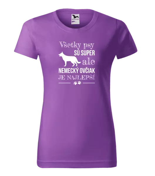 Dámske tričko Německý ovčák je nejlepší - kopie