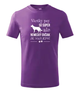 Detské tričko Německý ovčák je nejlepší - kopie