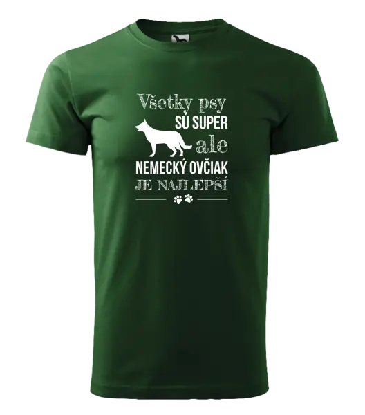 Pánske tričko Německý ovčák je nejlepší - kopie