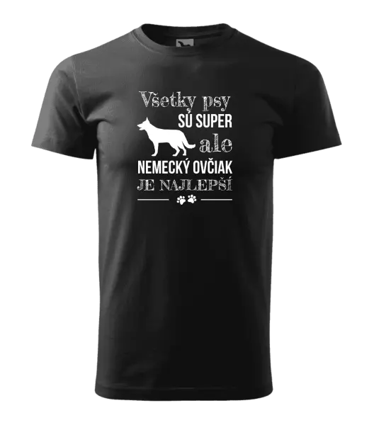Pánske tričko Německý ovčák je nejlepší - kopie