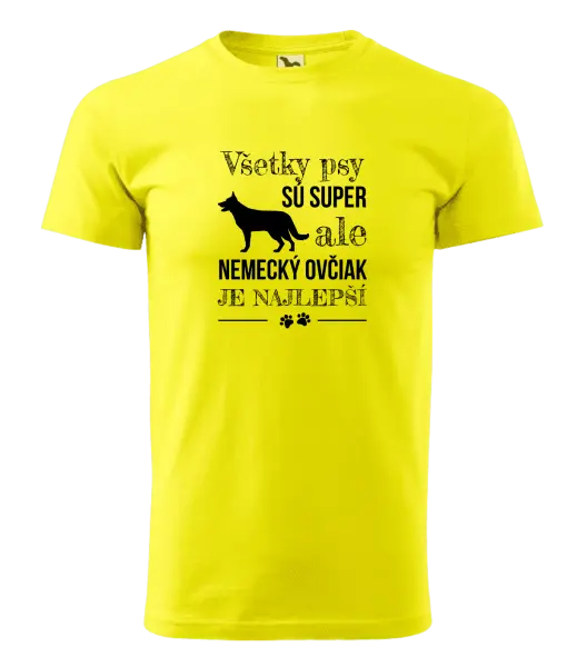 Pánske tričko Německý ovčák je nejlepší - kopie