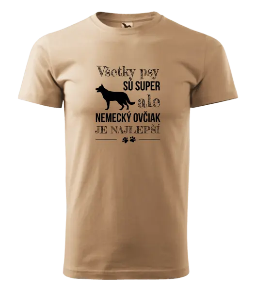 Pánske tričko Německý ovčák je nejlepší - kopie