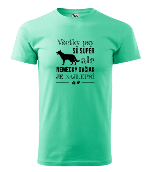 Pánske tričko Německý ovčák je nejlepší - kopie