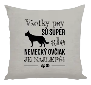Vankúš Německý ovčák je nejlepší - kopie