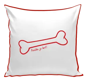 Vankúš Panička je kost - kopie