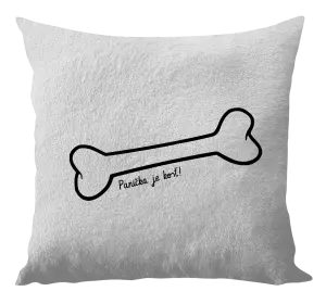 Vankúš Panička je kost - kopie
