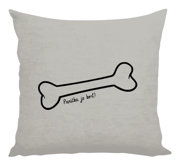 Vankúš Panička je kost - kopie