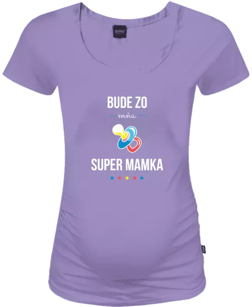 Tehotenské tričko Bude ze mě super mamka - kopie