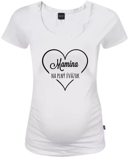 Tehotenské tričko Mamka na plný úvazek - kopie