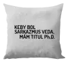 Vankúš Keby bol, mám titul Ph.D.  - kopie