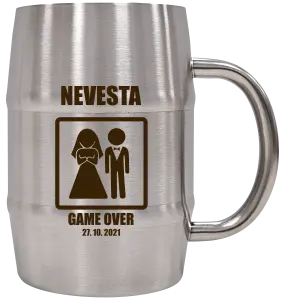 Nerezový chladicí půllitr 