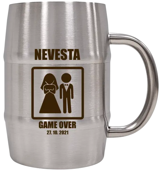 Nerezový chladicí půllitr 